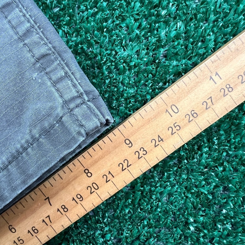 Wrangler Cargo Canvas Pants Mens 35x29" Gray Workwear Baggy Straight Modern‎ - Picture 8 of 9